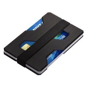 🛡️ Roco Minimalist Aluminum Slim Wallet 💳 RFID Blocking Card Holder